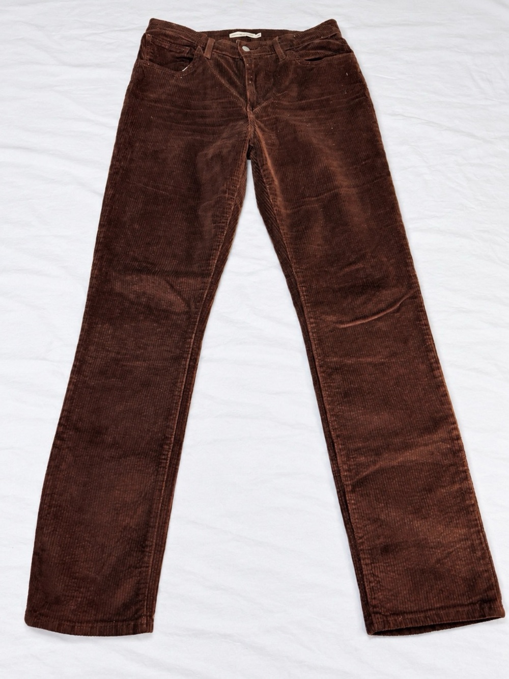 Levi’s Premium 724 High Rise Straight Brown Corduroy Pants Size 30